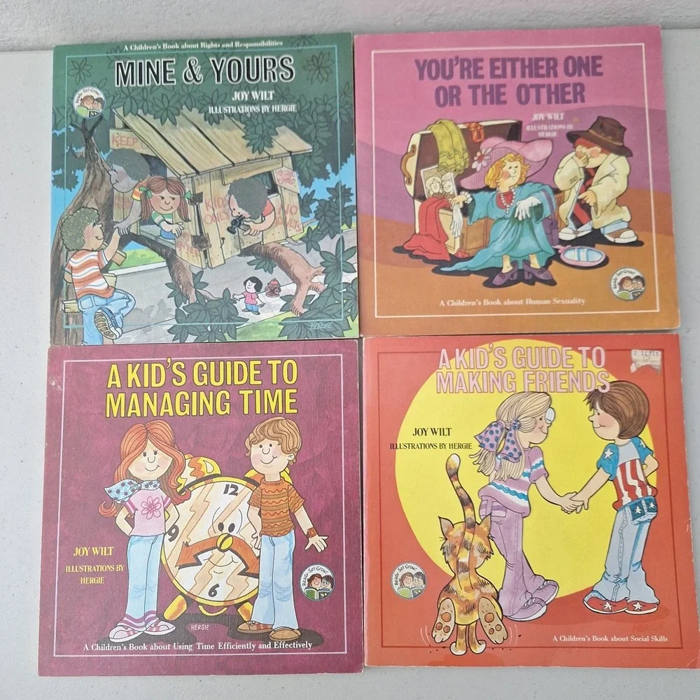 Joy Wilt Book Lot Of 13 Vintage Children's Learning And Growing Books, 1st Ed.